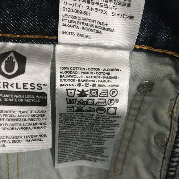 Levis Mens 569 Loose Straight Fit Blue Jeans size 40x30 Denim Pants Zipper Fly - Picture 13 of 15